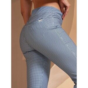 New ACEGOLFS (XL) Navy Blue Gingham Eagle 22" Performance Stretch Capri $89.99